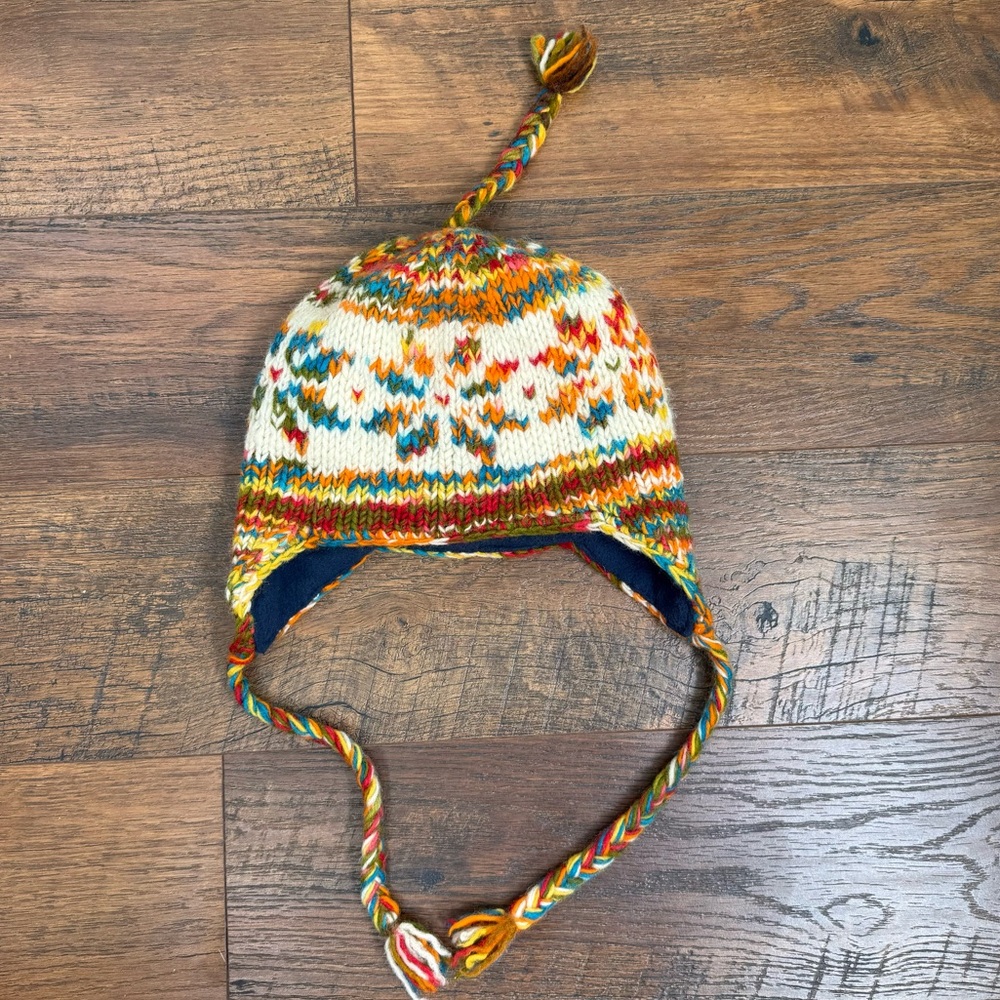 Women's Ski/Snowboard Multicolored / Snowflake Knit Print Beanie Hat